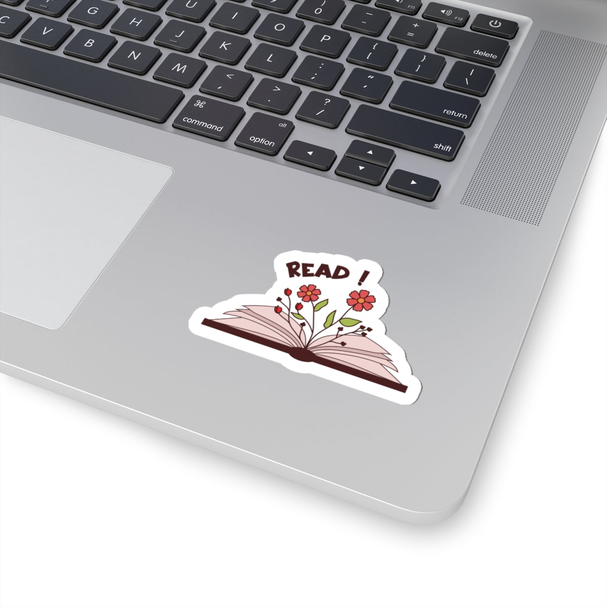 Inspirational Book Lover Stickers - "Read!" Floral Design