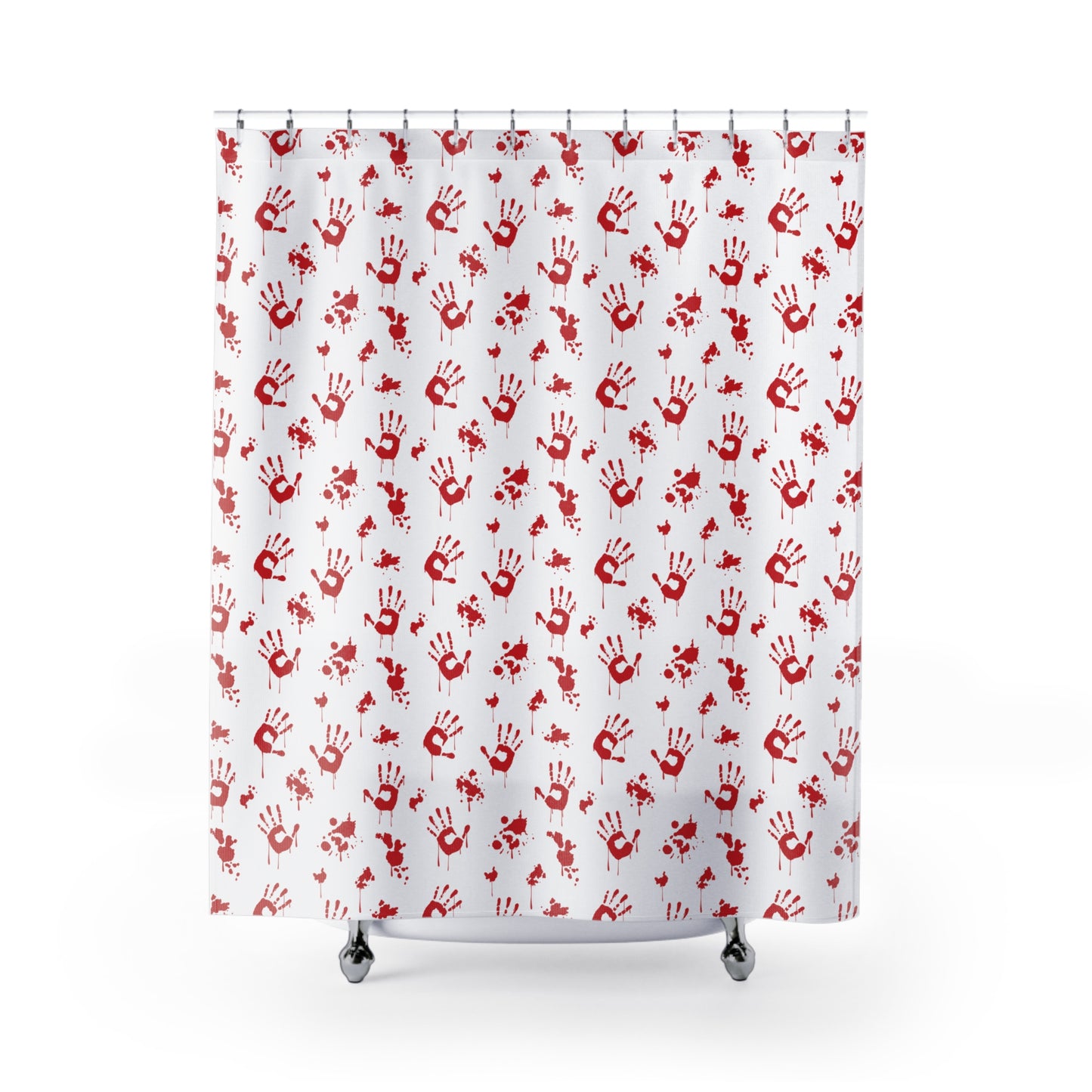 Bloody Hand Shower Curtains