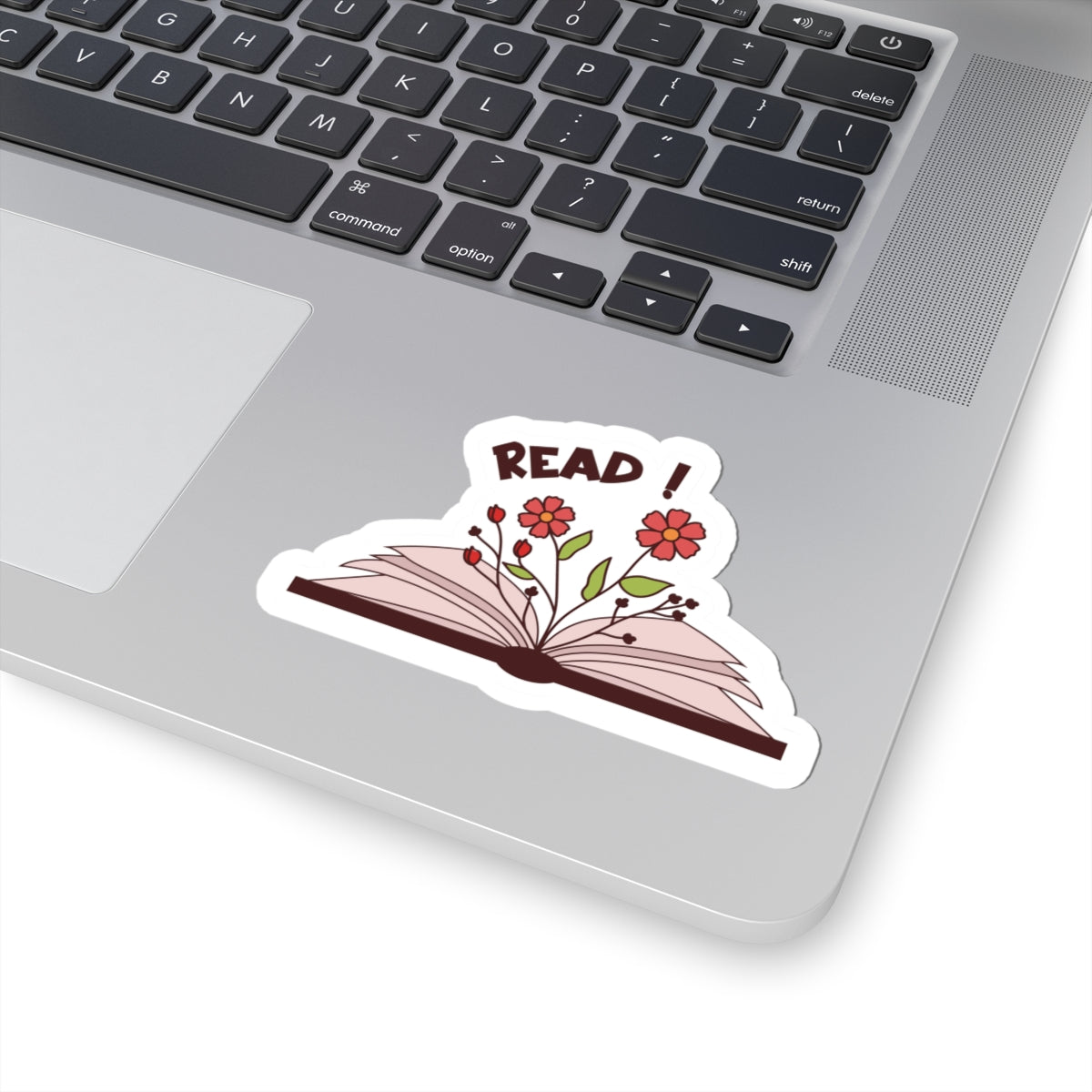 Inspirational Book Lover Stickers - "Read!" Floral Design